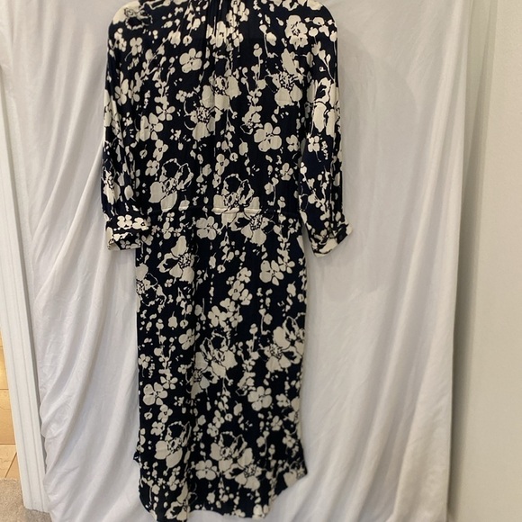 JOIE BLACK WHITE EMMALYN BUTTON DOWN MIDI SHIRTDRESS XXS - Picture 8 of 8